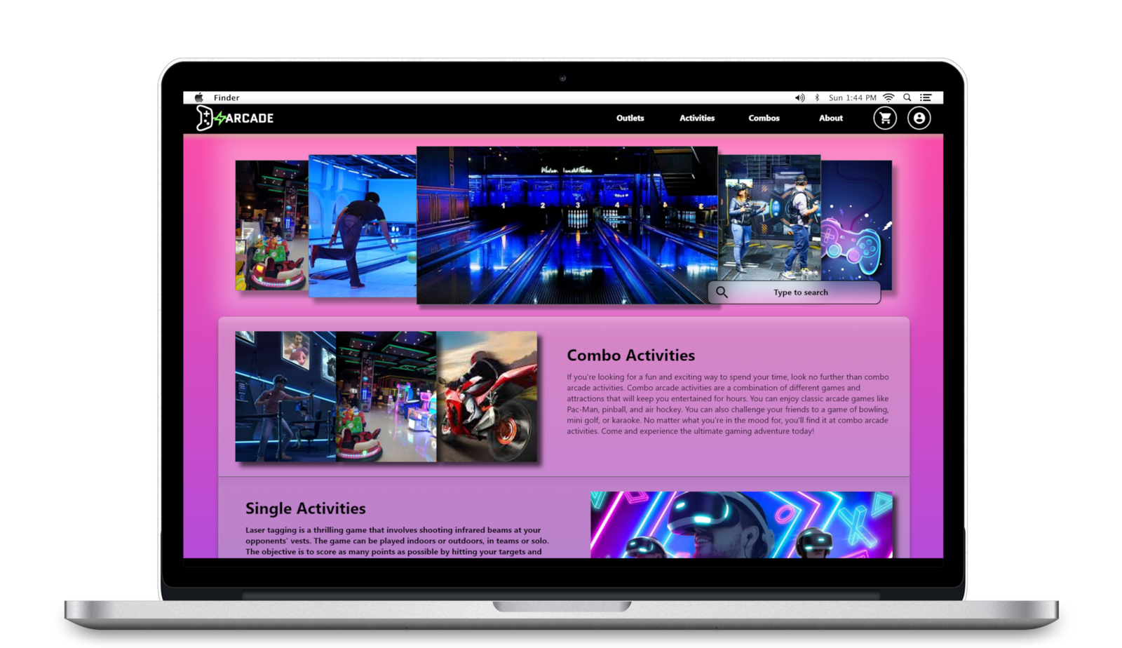 Arcade Responsive Website